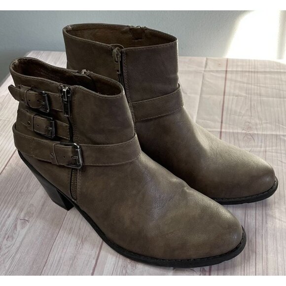 Ruffhewn Womens Dikson Heeled Ankle Bootie Brown Size 11 US - Picture 3 of 12